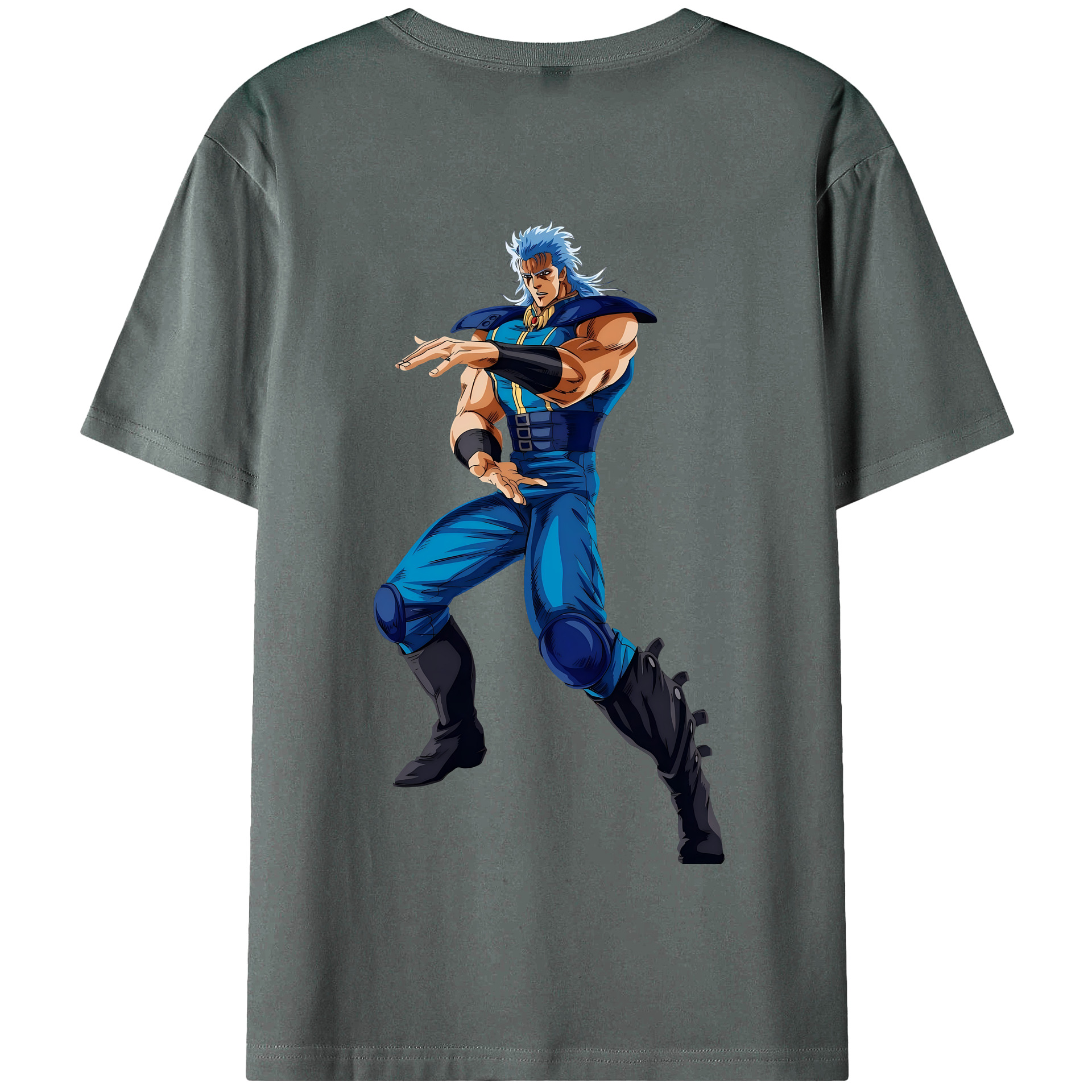 （画像用） 北斗の拳 Fist of the North Star 綿100％半袖Tシャツ（背面プリント）